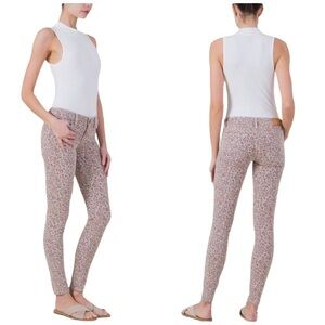 Anthropology Level 99 Coral Lavender Floral Jeans Size 27 New SALE